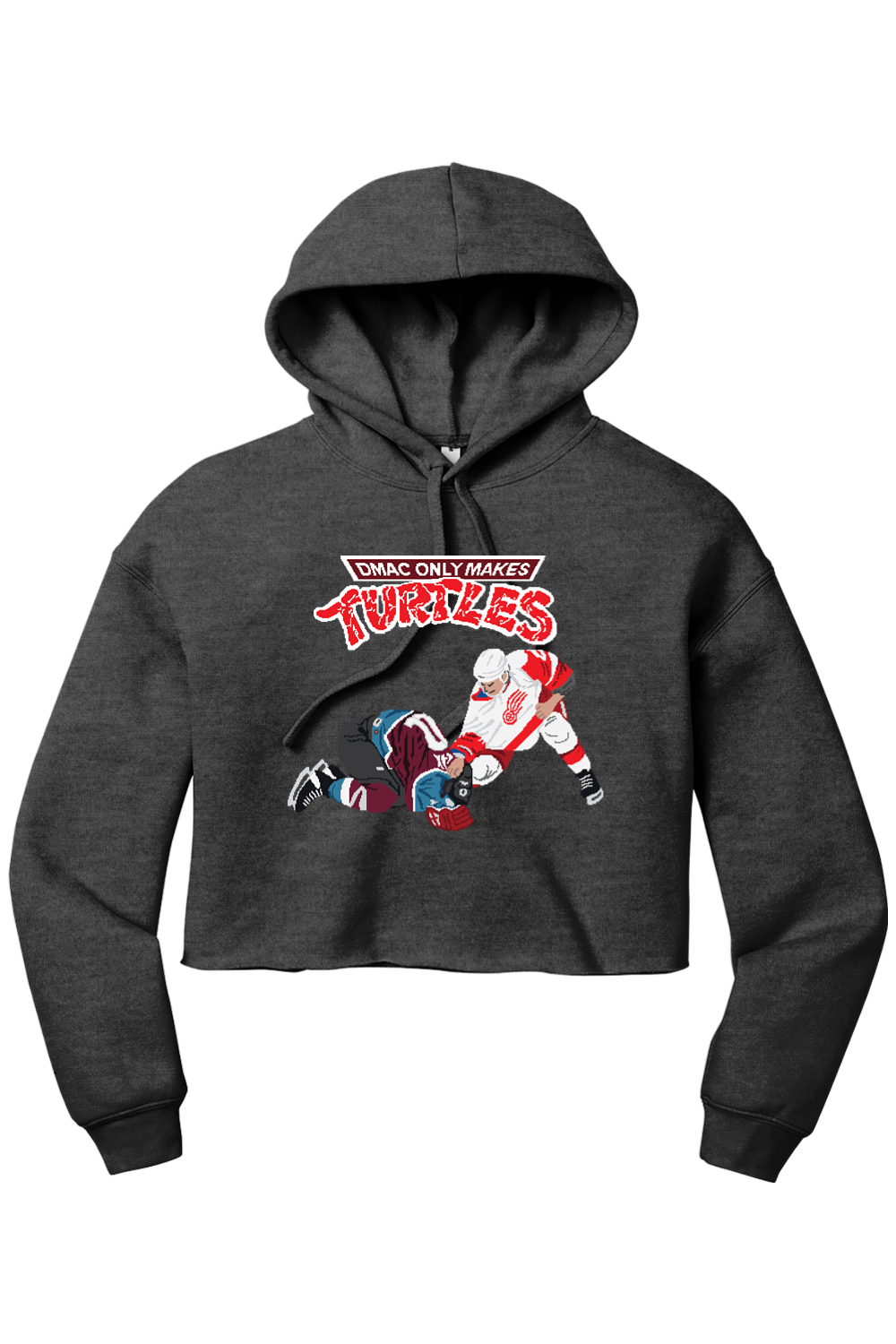 DMAC Only Makes Turtles Wings Women s Sponge Fleece Cropped Hoodie
