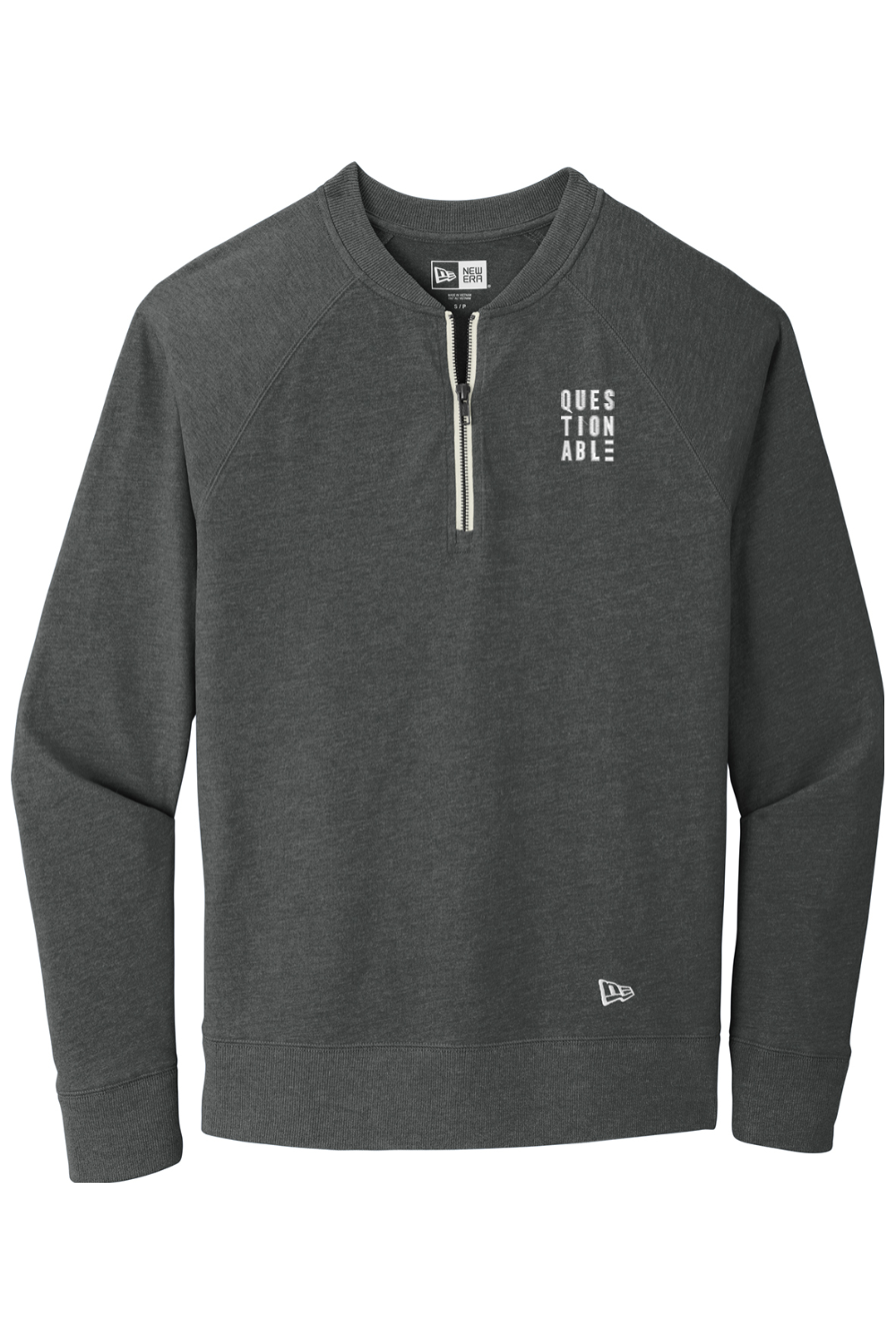 Questionable - New Era Sueded Cotton Blend 1/4-Zip Pullover